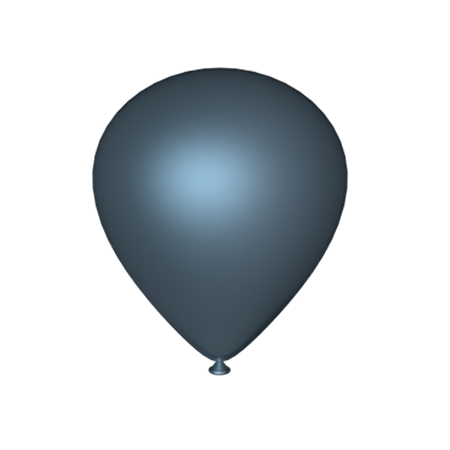 Balloon Helium Gas Balloons  Blue White Baloons Helium Gas - Blue